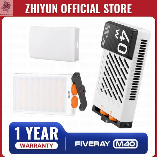 ZHIYUN Official FIVERAY M40 40W Led Lights Pocket Light Photo Video Lamp Handheld Fill Light Photography Lighting Ai-TechWorld 