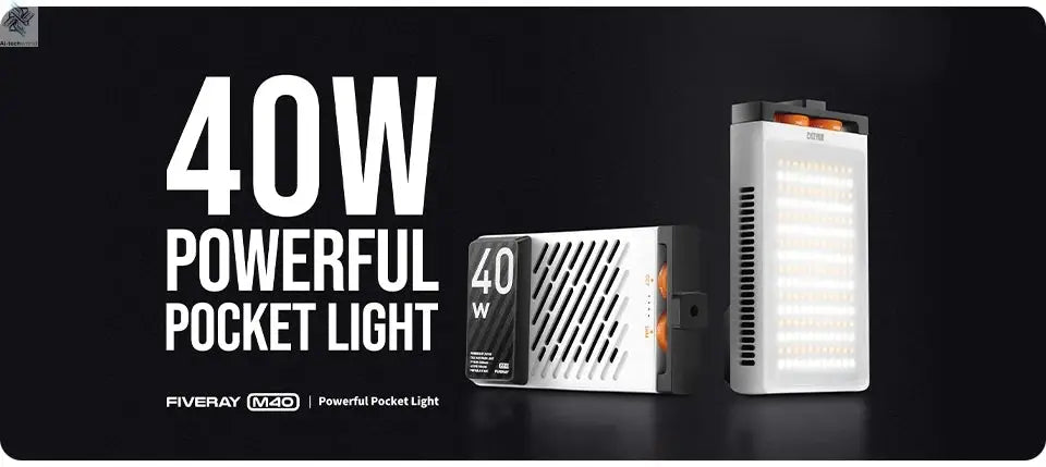 ZHIYUN Official FIVERAY M40 40W Led Lights Pocket Light Photo Video Lamp Handheld Fill Light Photography Lighting Ai-TechWorld 