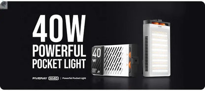 ZHIYUN Official FIVERAY M40 40W Led Lights Pocket Light Photo Video Lamp Handheld Fill Light Photography Lighting Ai-TechWorld 