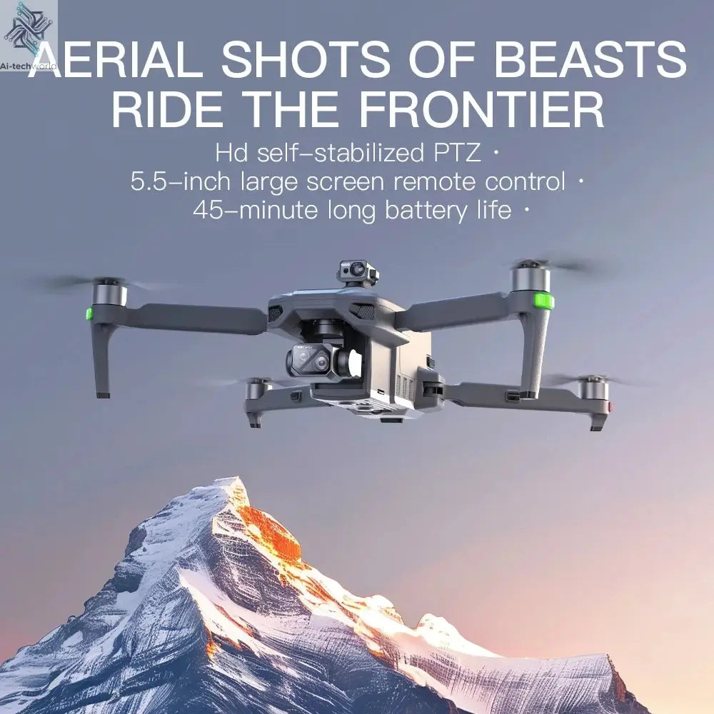 ZLL SG909 MAX GPS Drone With 4K Camera 6KM Touch Screen RC Profesional Drone 360° obstacle avoidance Foldable RC Quadcopter Ai-TechWorld 