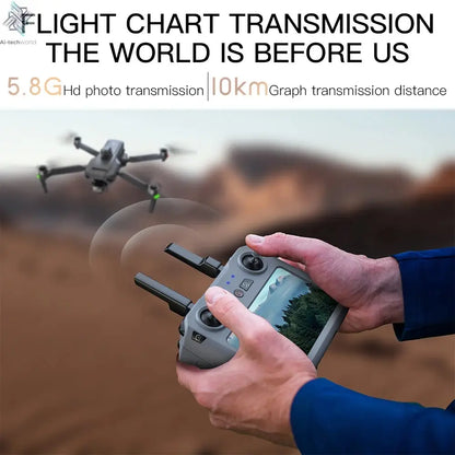 ZLL SG909 MAX GPS Drone With 4K Camera 6KM Touch Screen RC Profesional Drone 360° obstacle avoidance Foldable RC Quadcopter Ai-TechWorld 