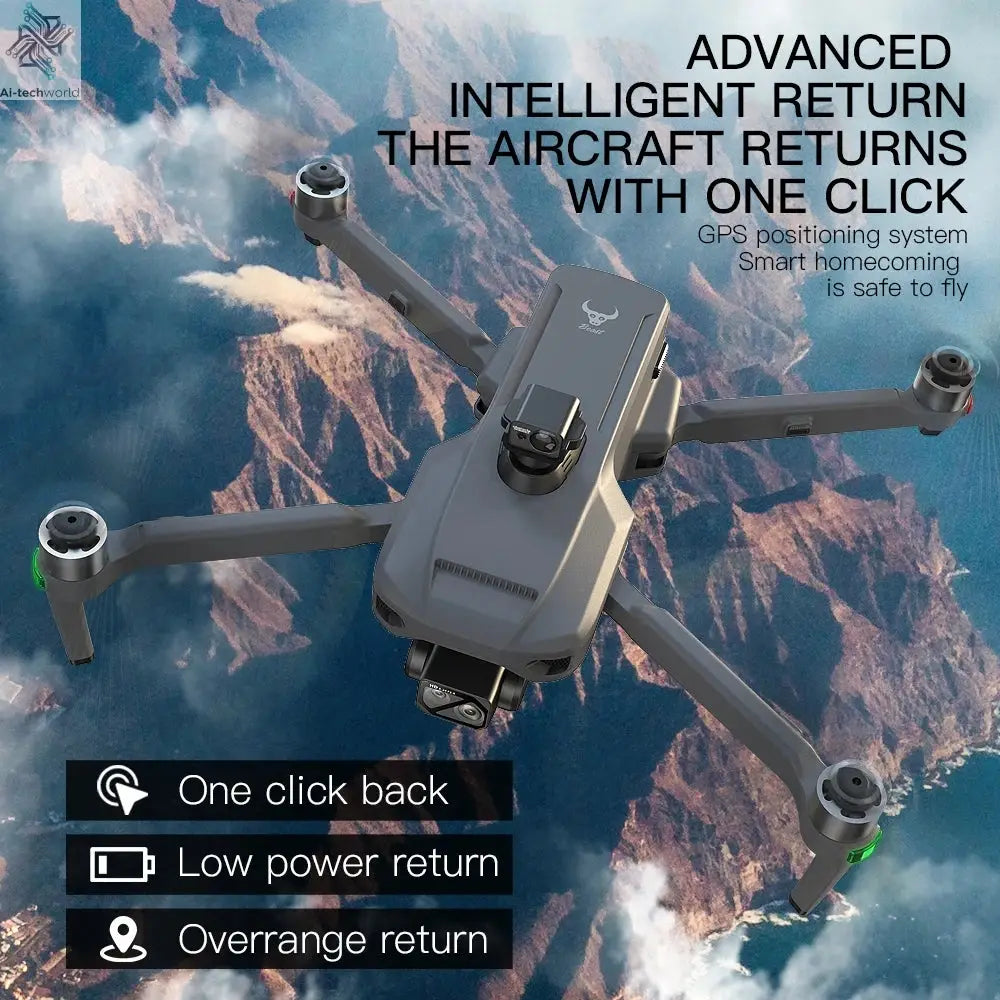 ZLL SG909 MAX GPS Drone With 4K Camera 6KM Touch Screen RC Profesional Drone 360° obstacle avoidance Foldable RC Quadcopter Ai-TechWorld 