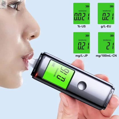 ZW Breathalyzer Rechargeable | Professional-Grade Accuracy | Portable Breath Alcohol Tester for Personal & Professional Use Pro Ai-TechWorld 
