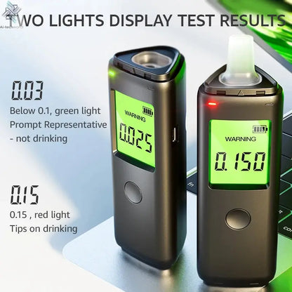 ZW Breathalyzer Rechargeable | Professional-Grade Accuracy | Portable Breath Alcohol Tester for Personal & Professional Use Pro Ai-TechWorld 