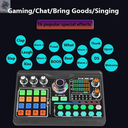 Zealsound Professional Podcast Microphone SoundCard Kit for PC Smartphone Laptop Computer Vlog Recording Live Streaming YouTube Ai-TechWorld 