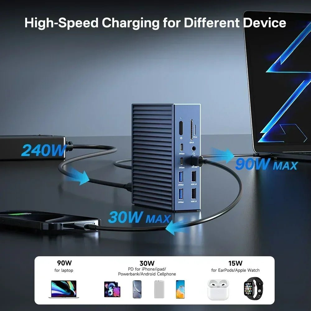 2K Video Smart Doorbell with Night Vision | Hi-Tech 21-in-1 Dock & USB-C Hub Ai-TechWorld
