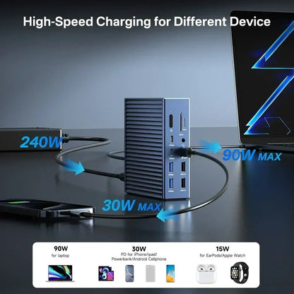 2K Video Smart Doorbell with Night Vision | Hi-Tech 21-in-1 Dock & USB-C Hub Ai-TechWorld