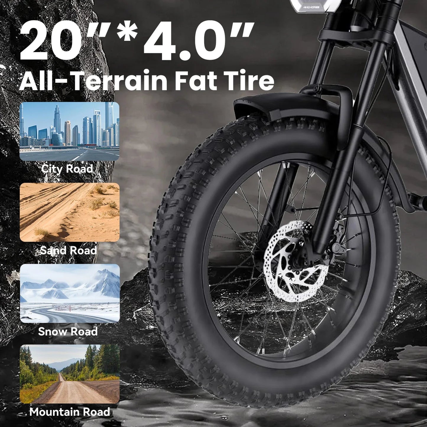 Adult Electric Bicycle – 60 - Mile Range, Hydraulic Brakes, Multi - Terrain E - Bike - Ai - TechWorld
