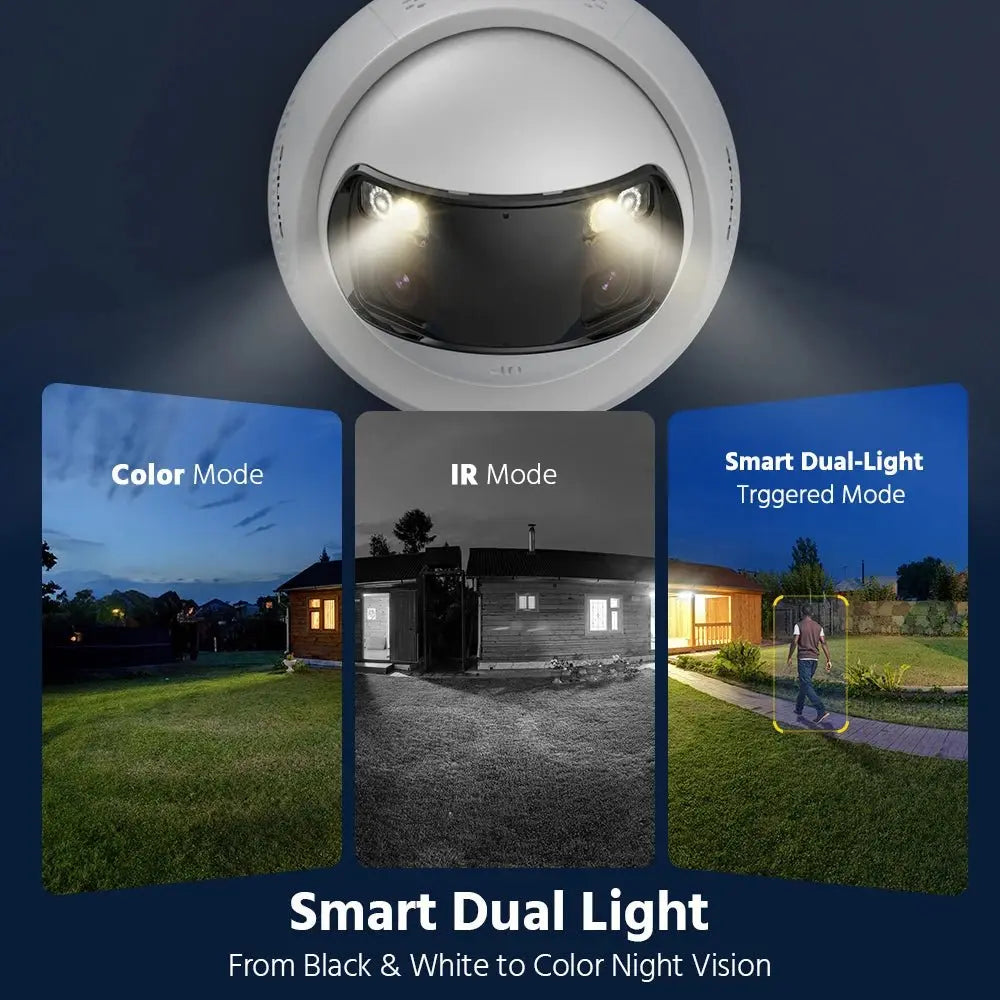 ANNKE 8MP Camera Security Dual Lens Human Detect Two Way Audio 180° Wide View Angle Panoramic Dual Lens Poe IP Camera - Ai - TechWorld