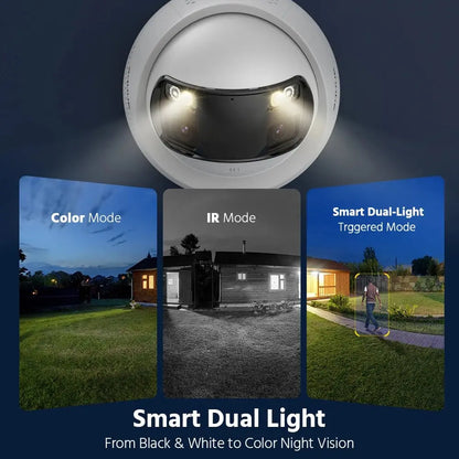 ANNKE 8MP Camera Security Dual Lens Human Detect Two Way Audio 180° Wide View Angle Panoramic Dual Lens Poe IP Camera - Ai - TechWorld