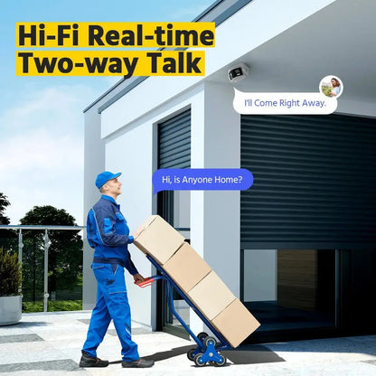 ANNKE 8MP Camera Security Dual Lens Human Detect Two Way Audio 180° Wide View Angle Panoramic Dual Lens Poe IP Camera - Ai - TechWorld