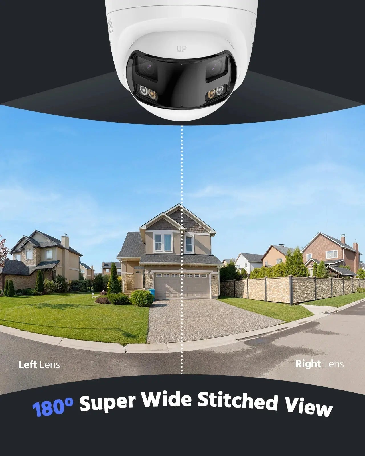 ANNKE 8MP Camera Security Dual Lens Human Detect Two Way Audio 180° Wide View Angle Panoramic Dual Lens Poe IP Camera - Ai - TechWorld