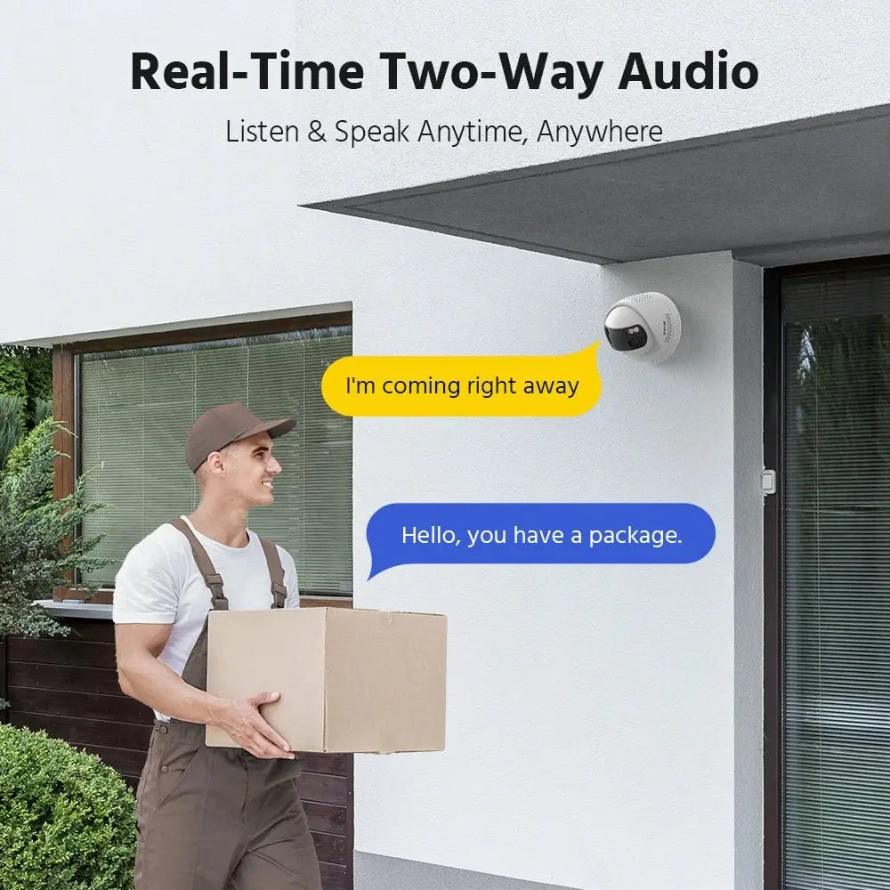 ANNKE 8MP Camera Security Dual Lens Human Detect Two Way Audio 180° Wide View Angle Panoramic Dual Lens Poe IP Camera - Ai - TechWorld