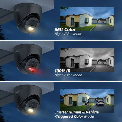 Annke AC500 3K IR Ultra HD IP PoE Camera Dual Light Outdoor PoE Security Camera Human Vehicle Detection Built - in Microphone - Ai - TechWorld
