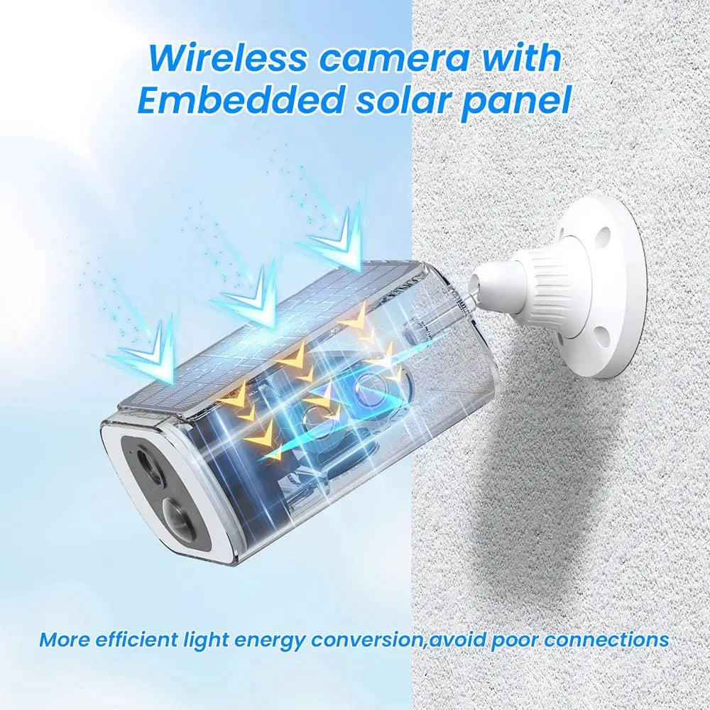 ANRAN 2/3/4 PCS Outdoor Wireless WIFI Camera 2.4G 3MP Battery Solar Security Camera Floodlight Color Night Vision Local Alarm - Ai - TechWorld