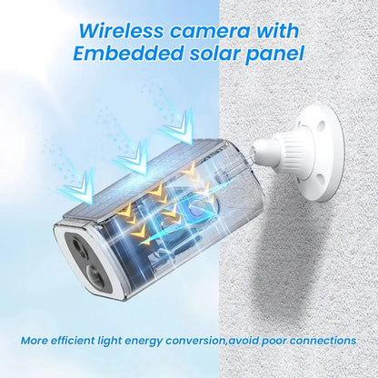 ANRAN 2/3/4 PCS Outdoor Wireless WIFI Camera 2.4G 3MP Battery Solar Security Camera Floodlight Color Night Vision Local Alarm - Ai - TechWorld