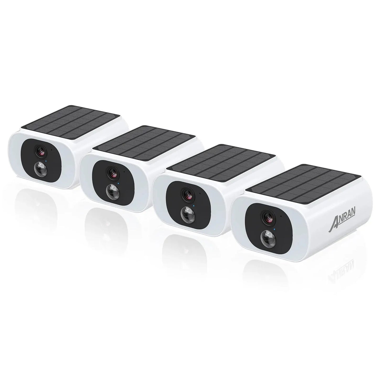 ANRAN 2/3/4 PCS Outdoor Wireless WIFI Camera 2.4G 3MP Battery Solar Security Camera Floodlight Color Night Vision Local Alarm - Ai - TechWorld