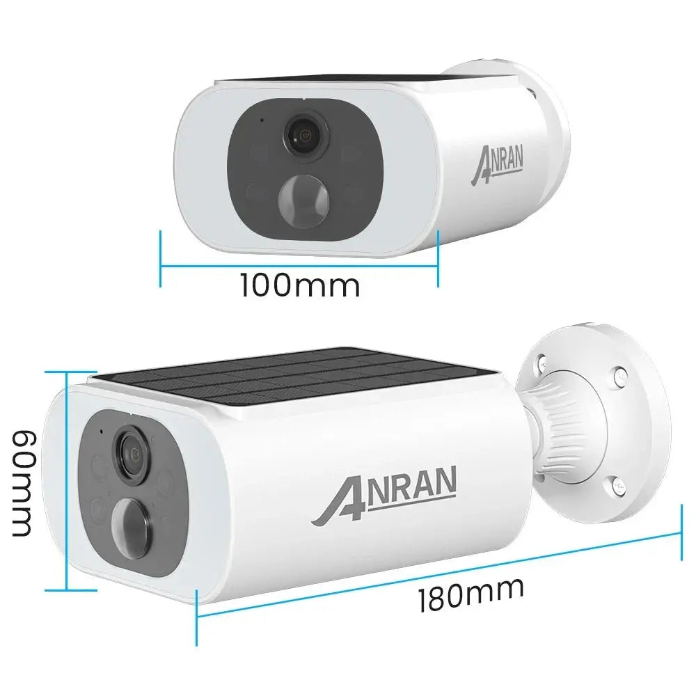 ANRAN 2/3/4 PCS Outdoor Wireless WIFI Camera 2.4G 3MP Battery Solar Security Camera Floodlight Color Night Vision Local Alarm - Ai - TechWorld
