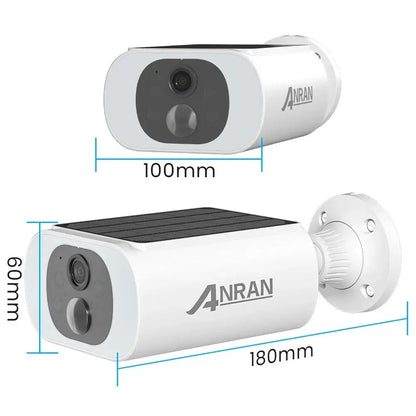 ANRAN 2/3/4 PCS Outdoor Wireless WIFI Camera 2.4G 3MP Battery Solar Security Camera Floodlight Color Night Vision Local Alarm - Ai - TechWorld
