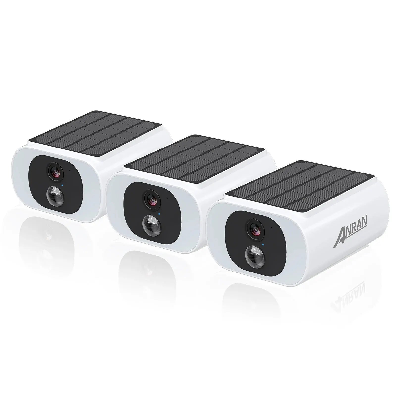 ANRAN 2/3/4 PCS Outdoor Wireless WIFI Camera 2.4G 3MP Battery Solar Security Camera Floodlight Color Night Vision Local Alarm - Ai - TechWorld