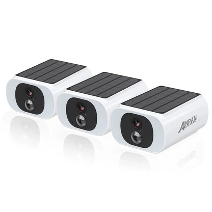 ANRAN 2/3/4 PCS Outdoor Wireless WIFI Camera 2.4G 3MP Battery Solar Security Camera Floodlight Color Night Vision Local Alarm - Ai - TechWorld