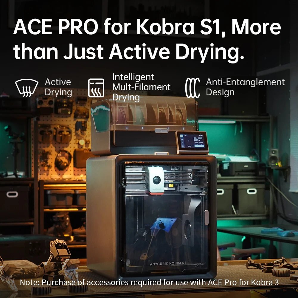 Anycubic Kobra S1 3D Printer - Core XY Structure, Max Speed 600mm/s, High Precision, Ultra-Quiet Ai-TechWorld