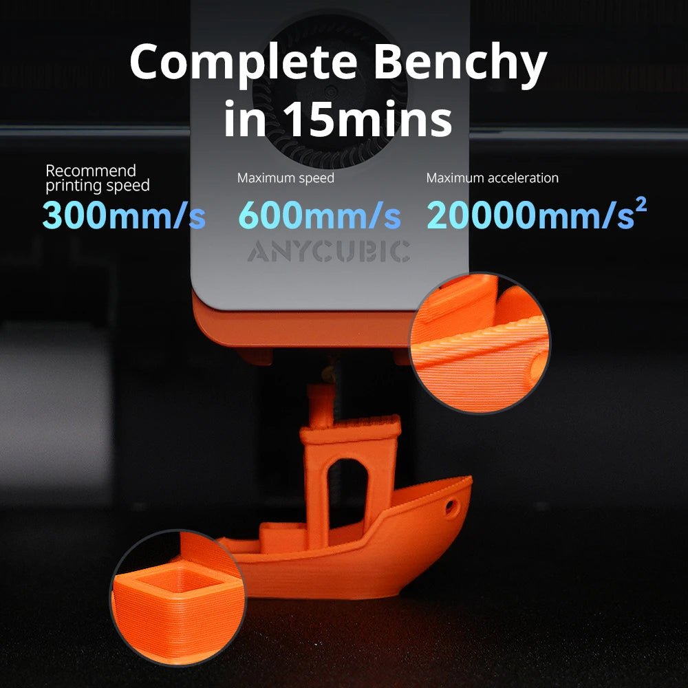 Anycubic Kobra S1 3D Printer - Core XY Structure, Max Speed 600mm/s, High Precision, Ultra-Quiet Ai-TechWorld