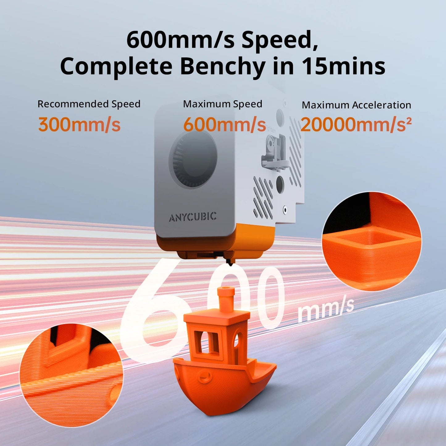 Anycubic Kobra S1 3D Printer - Core XY Structure, Max Speed 600mm/s, High Precision, Ultra-Quiet Ai-TechWorld