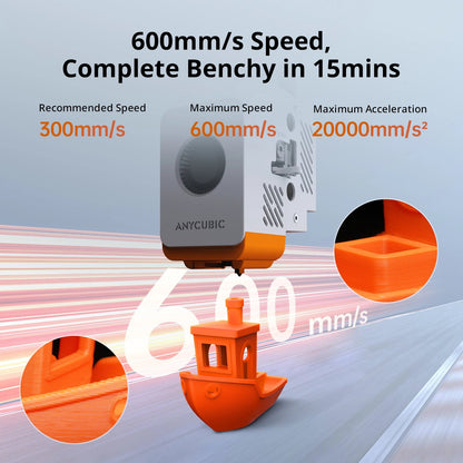 Anycubic Kobra S1 3D Printer - Core XY Structure, Max Speed 600mm/s, High Precision, Ultra-Quiet Ai-TechWorld