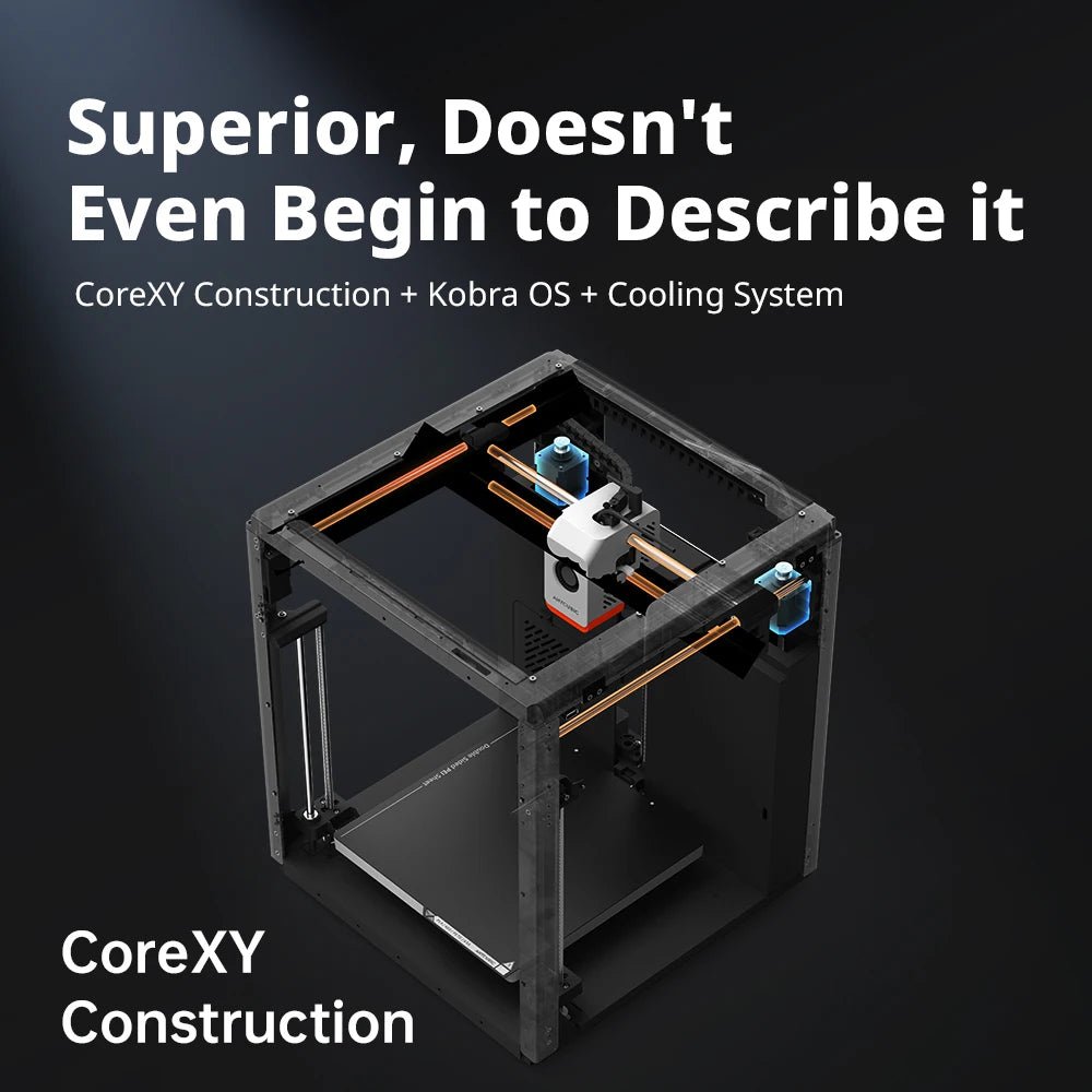 Anycubic Kobra S1 3D Printer - Core XY Structure, Max Speed 600mm/s, High Precision, Ultra-Quiet Ai-TechWorld