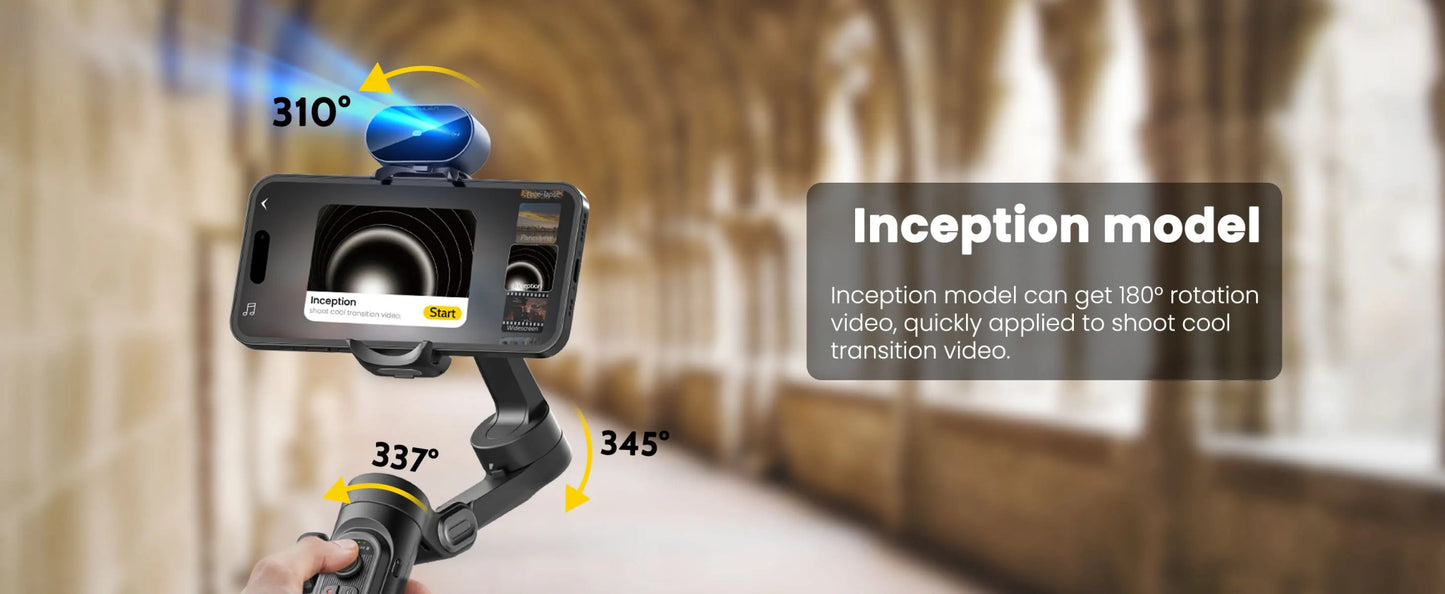 AOCHUAN Smart XE AI Version Gimbal Stabilizer for Smartphone,NO APP AI Tracking gesture control gimbal with TikTok YouTube Ai-TechWorld