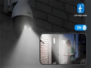 AOSU 3MP PTZ 4/8/12pcs Solar Camera 5000mAh Battery Wireless 2.4Ghz WIFI Camera PIR AI Detection 2 - Way Audio Outdoor CCTV Camera - Ai - TechWorld