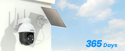 AOSU 3MP PTZ 4/8/12pcs Solar Camera 5000mAh Battery Wireless 2.4Ghz WIFI Camera PIR AI Detection 2 - Way Audio Outdoor CCTV Camera - Ai - TechWorld