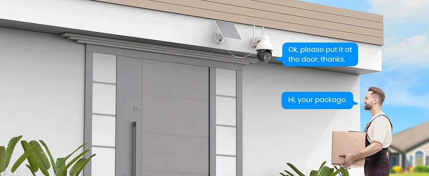 AOSU 3MP PTZ 4/8/12pcs Solar Camera 5000mAh Battery Wireless 2.4Ghz WIFI Camera PIR AI Detection 2 - Way Audio Outdoor CCTV Camera - Ai - TechWorld