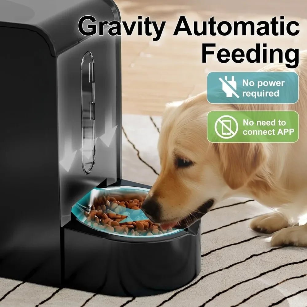 Automatic Pet Feeder and Stainless Steel Water Dispenser - Ai - TechWorld