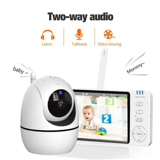 Baby Monitor with Camera – 4X Zoom, Two - Way Audio, & Temperature Monitoring - Ai - TechWorld