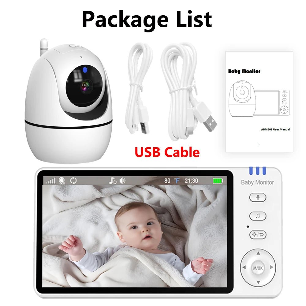 Baby Monitor with Camera – 4X Zoom, Two - Way Audio, & Temperature Monitoring - Ai - TechWorld
