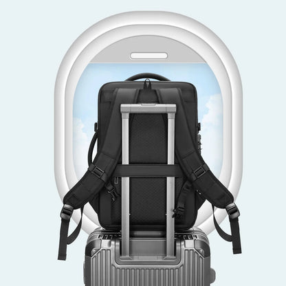 Backpack with Vacuum Compression Travel Backpack,Expandable Backpacks with Pump for Airplanes and hiking Ai-TechWorld