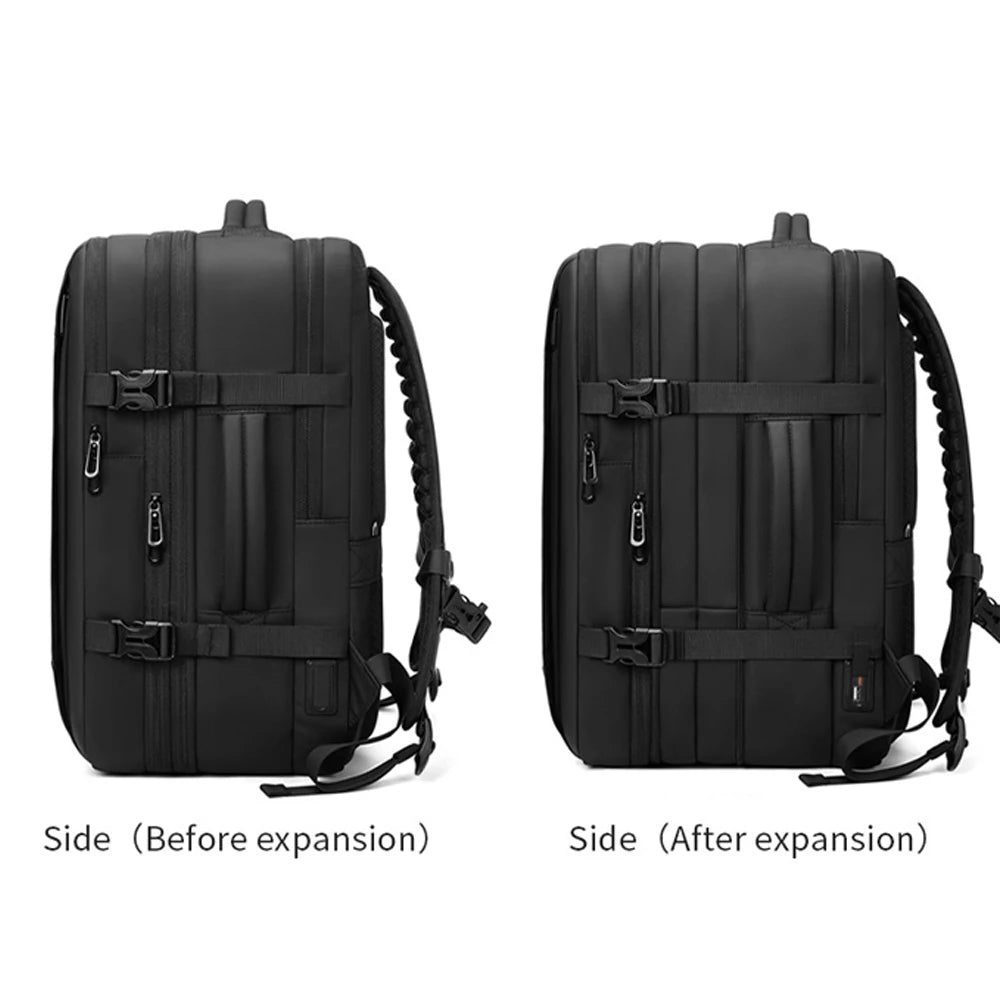 Backpack with Vacuum Compression Travel Backpack,Expandable Backpacks with Pump for Airplanes and hiking Ai-TechWorld