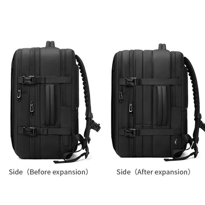 Backpack with Vacuum Compression Travel Backpack,Expandable Backpacks with Pump for Airplanes and hiking Ai-TechWorld