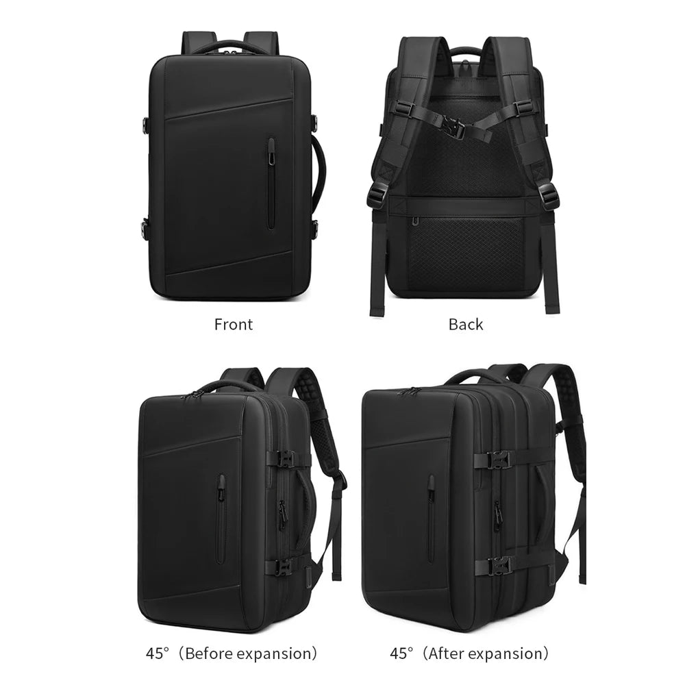 Backpack with Vacuum Compression Travel Backpack,Expandable Backpacks with Pump for Airplanes and hiking Ai-TechWorld