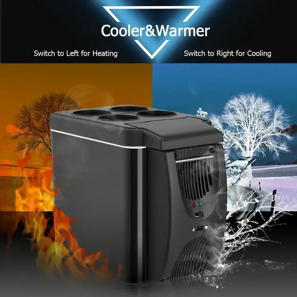 Car Refrigerator Mini Fridge Portable Freezer 12V DC Refrigerator Plug In Cooler Refrige 6L Thermoelectric Cooler For Fruits - Ai - TechWorld