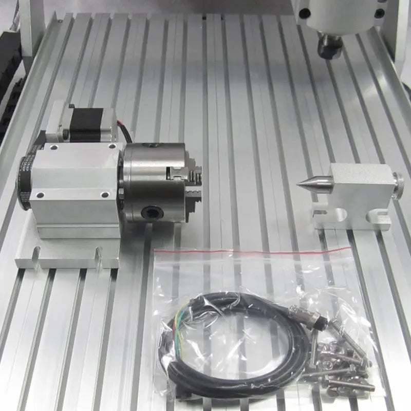 CNC Router 6040 4 Axis 2.2KW Metal 3D Carving Woodworking Machine 3040 USB Port Milling Engraving Machine 6090 with Water Tank - Ai - TechWorld
