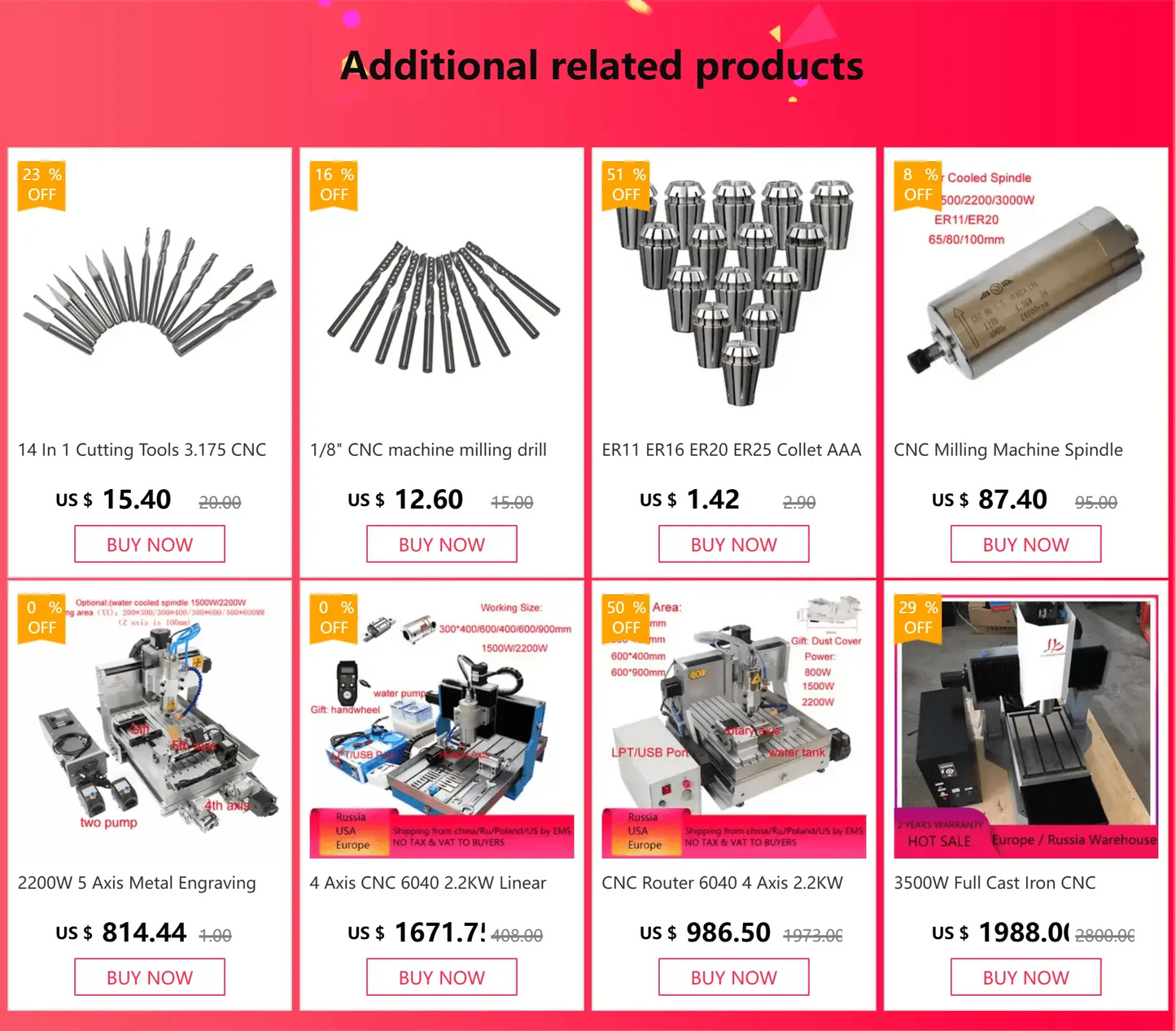 CNC Router 6040 4 Axis 2.2KW Metal 3D Carving Woodworking Machine 3040 USB Port Milling Engraving Machine 6090 with Water Tank - Ai - TechWorld