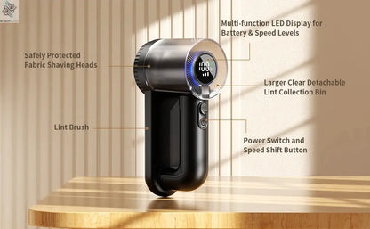 coldSky Rechargeable Fabric Shaver Electric Lint Remover with Digital Display Sweater Shaver Lint Shaver for Clothing Blanket Ai-TechWorld 