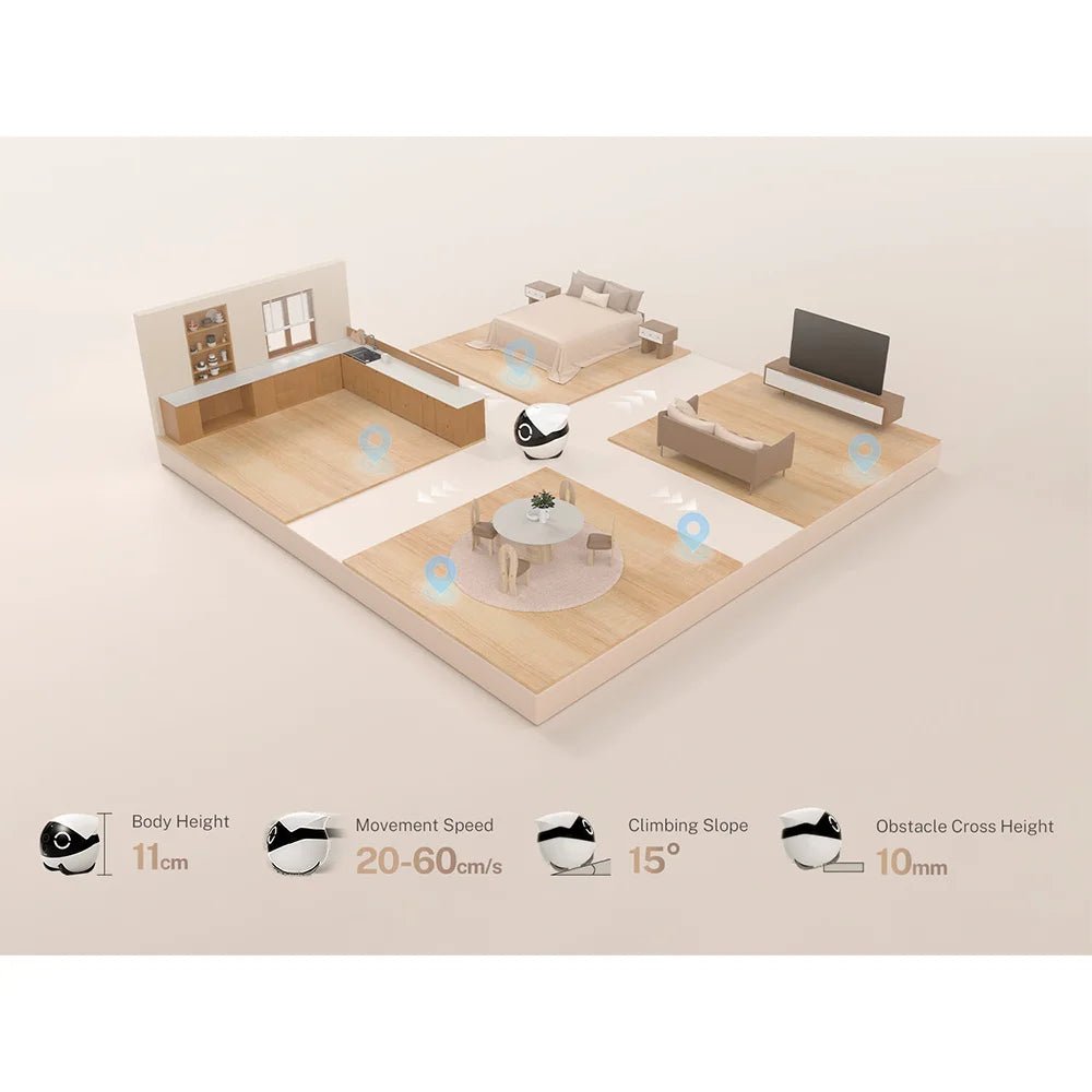 Companion Robot 2K Camera – Intelligent Remote Monitoring for Pets & Baby - Ai - TechWorld