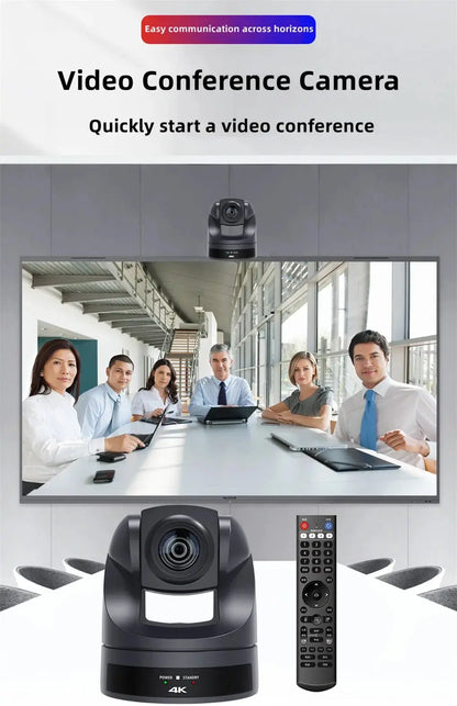 Conference Camera PTZ Video 4K/1080P AI Tracking 30/60fps USB3.0 HDMI LAN POE/USB 20/10X For Educate Live Business Meet Medicine - Ai - TechWorld