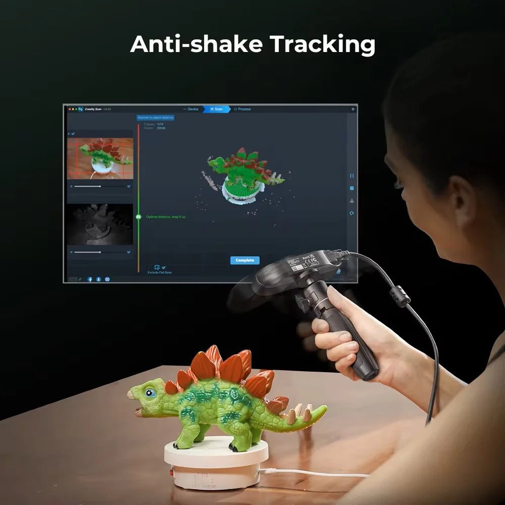 Creality CR-Scan Ferret SE 3D Scanner Anti-Shake Tracking 24-Bit Full Color Up to 0.05mm 30fps Scanning Speed 150-2000mm Ai-TechWorld