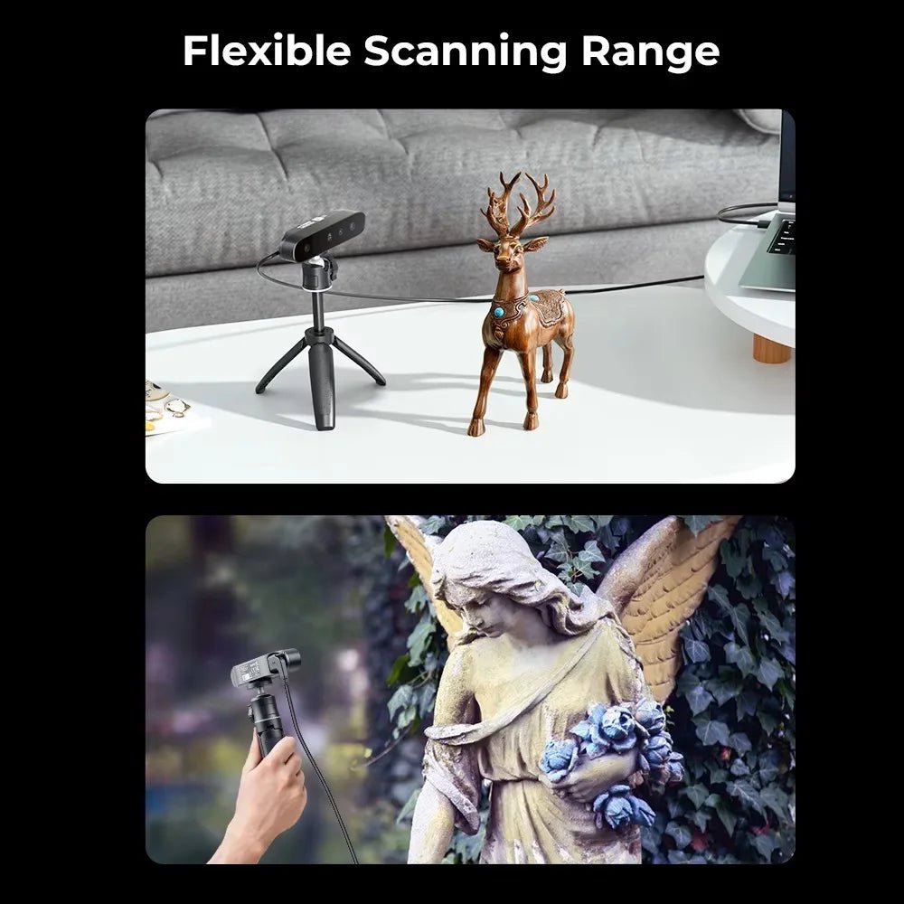 Creality CR-Scan Ferret SE 3D Scanner Anti-Shake Tracking 24-Bit Full Color Up to 0.05mm 30fps Scanning Speed 150-2000mm Ai-TechWorld