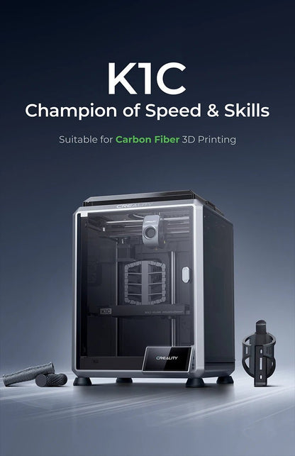 Creality K1C 3D Printer 600mm/s Auto Leveling Robust Direct Extruder Tri-High Speed Printing Upgrade K1 with AI Camera Printer Ai-TechWorld